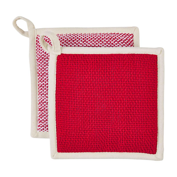 Red and White Pot Holder Set-Lemons and Limes Boutique