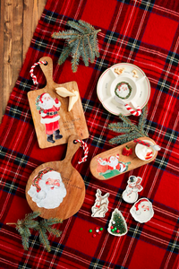 Classic Christmas Tidbit Plates--Lemons and Limes Boutique