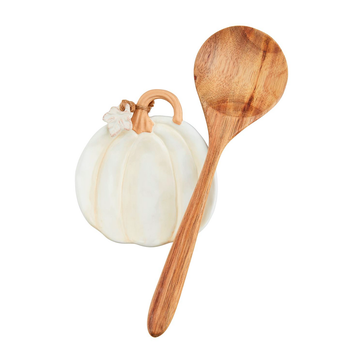 White Pumpkin Spoon Rest Set--Lemons and Limes Boutique