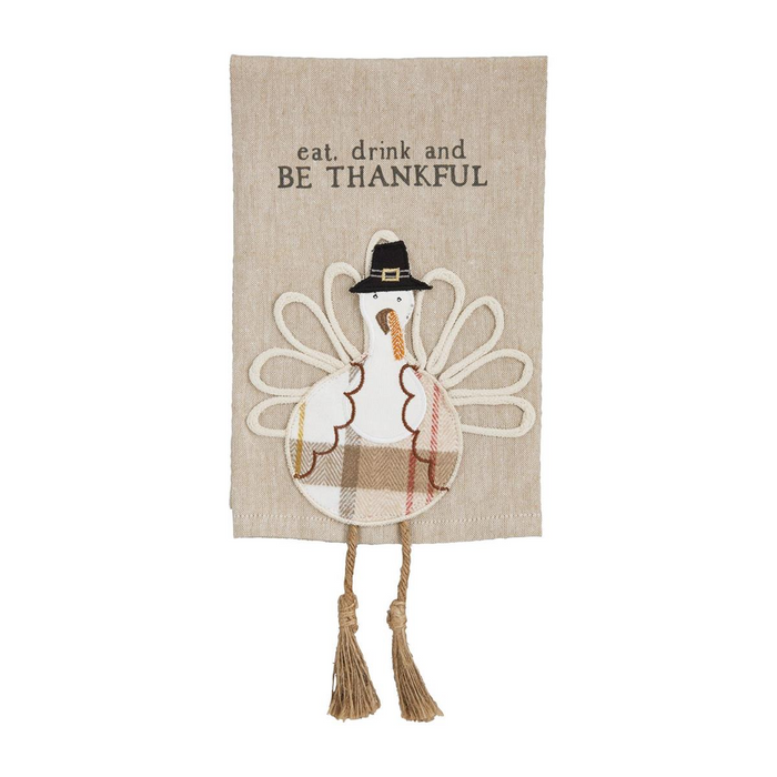 Eat Turkey Dangle Leg Towel-Lemons and Limes Boutique