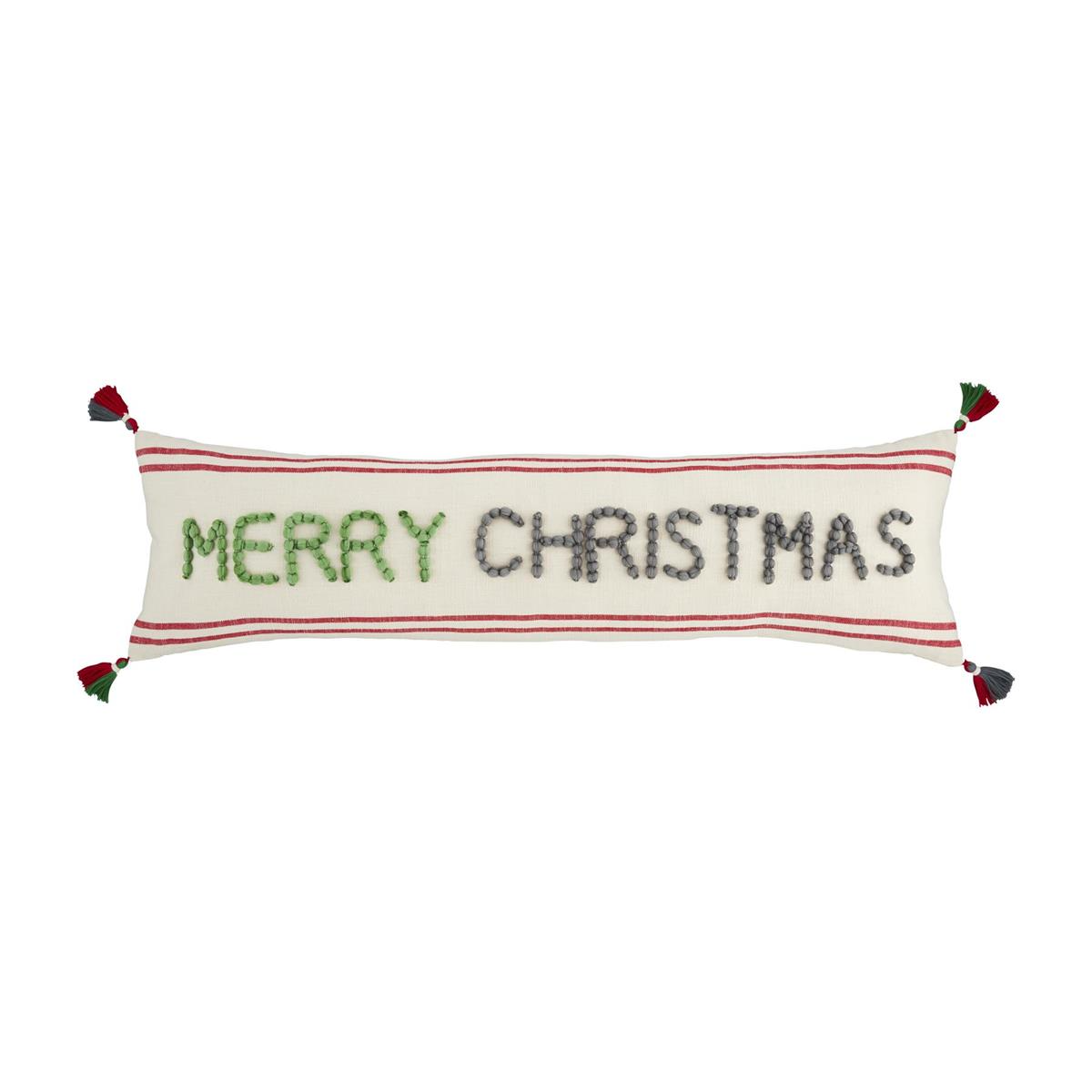 Merry Christmas Pillow-Pillows & Wraps-Lemons and Limes Boutique