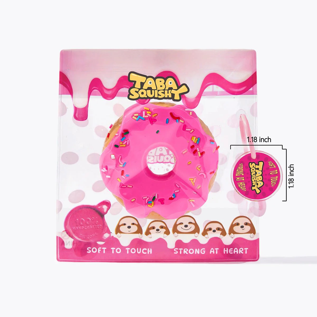 Fuchsia Donut Taba Squishy (3 Week Fulfillment Time)