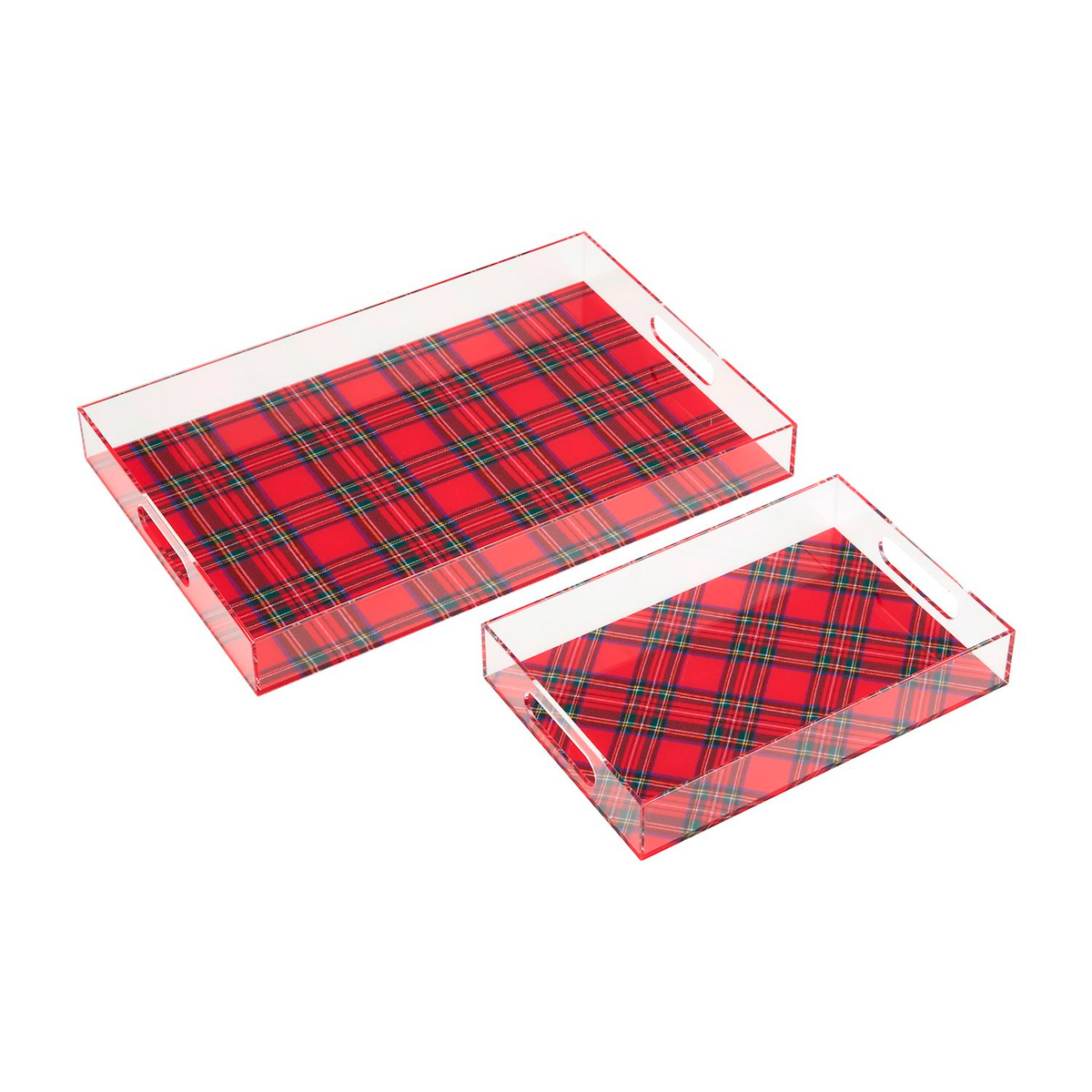 Tartan Acrylic Tray Set--Lemons and Limes Boutique