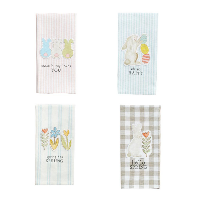 Easter Patch Hand Towels in Assorted Sayings--Lemons and Limes Boutique