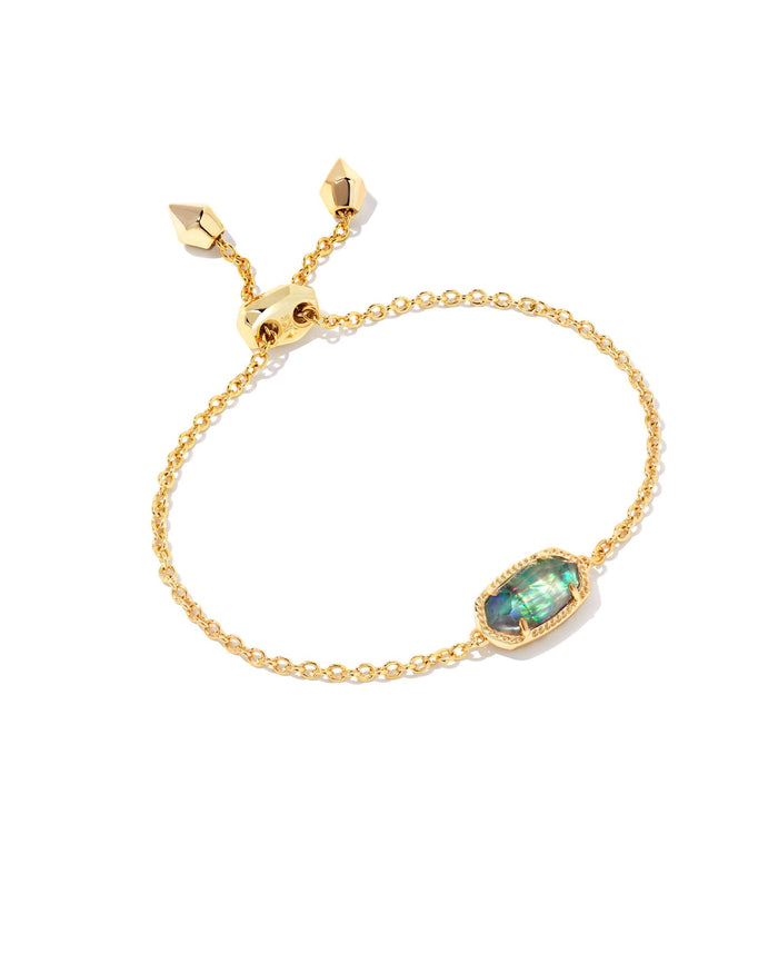 Elaina Delicate Chain Bracelet in Gold Lilac Abalone by Kendra Scott-Lemons and Limes Boutique