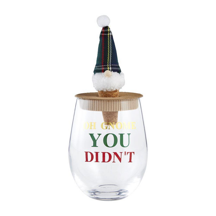 You Didn't Gnome Wine Glass Set--Lemons and Limes Boutique