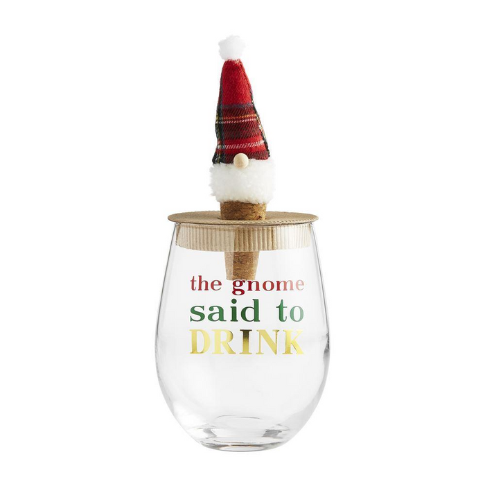 Said Gnome Wine Glass Set-Lemons and Limes Boutique