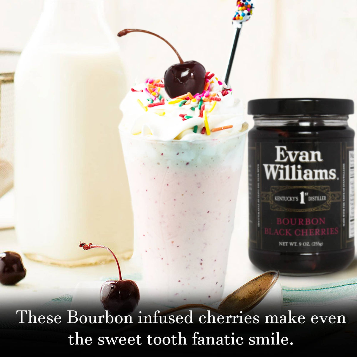 Evan Williams Black Cocktail Cherries--Lemons and Limes Boutique
