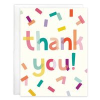 Blank Note Card - Confetti