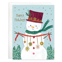 Christmas Card - Sparkle Snowman-Lemons and Limes Boutique