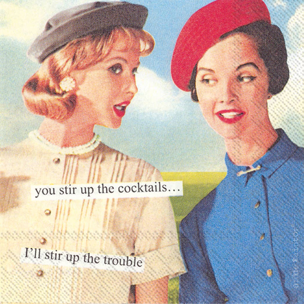 Paper Cocktail Napkins Anne Taintor Stir Up-Lemons and Limes Boutique