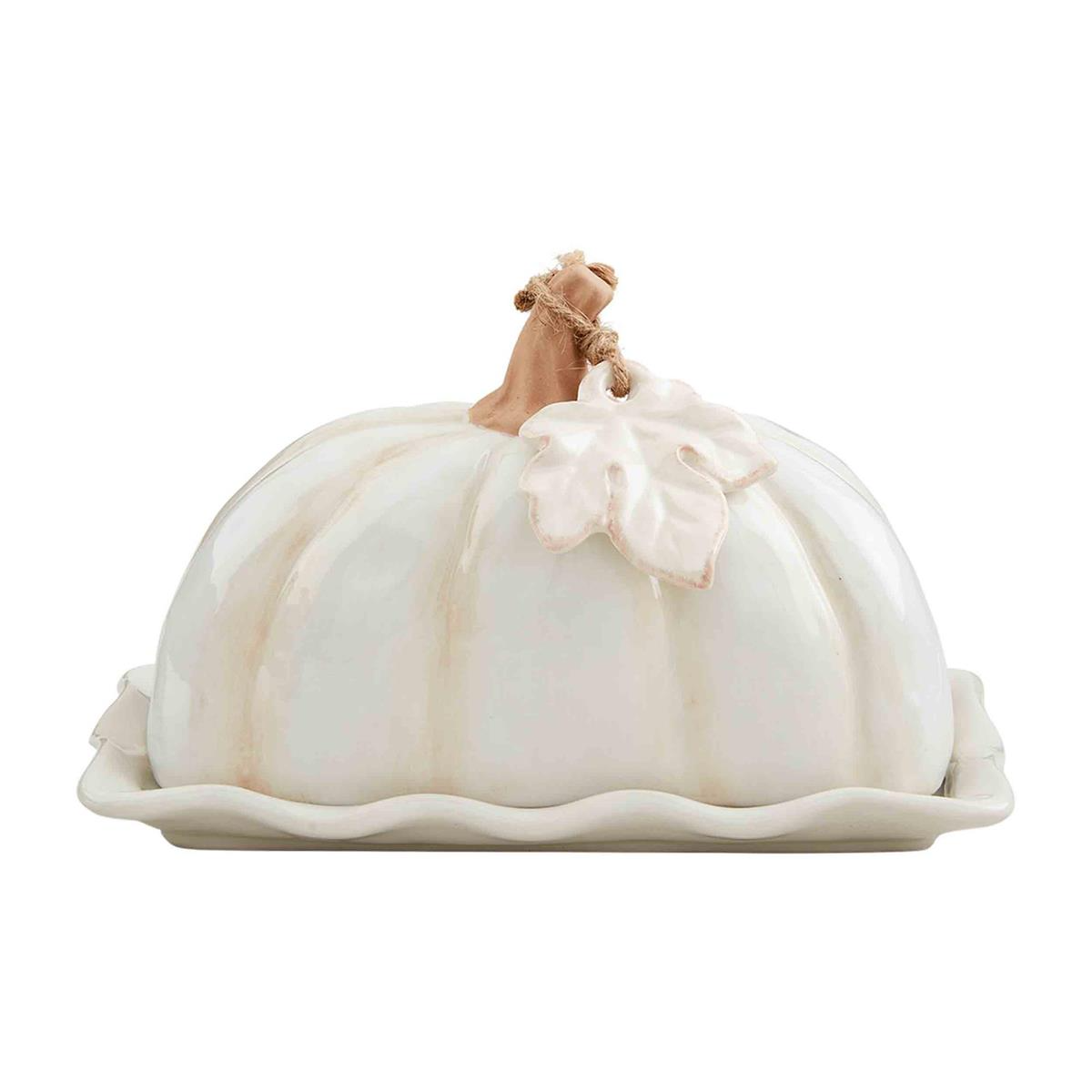 White Pumpkin Butter Dish-Lemons and Limes Boutique