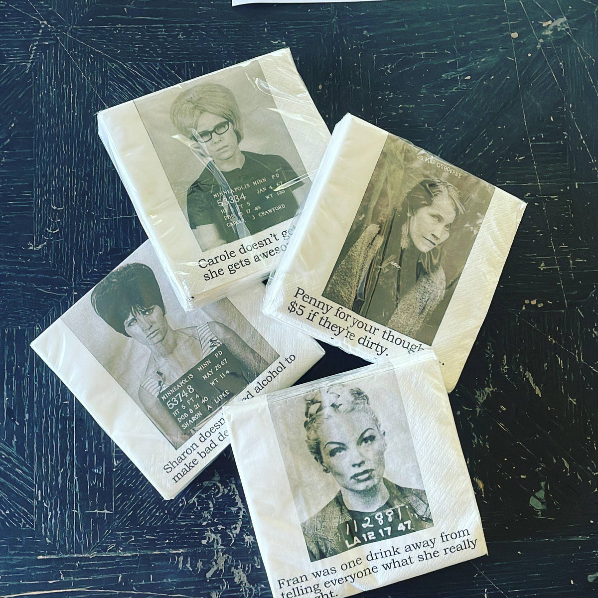 Big House Cocktail Napkins, Apparently, rock bottom has a...-Lemons and Limes Boutique