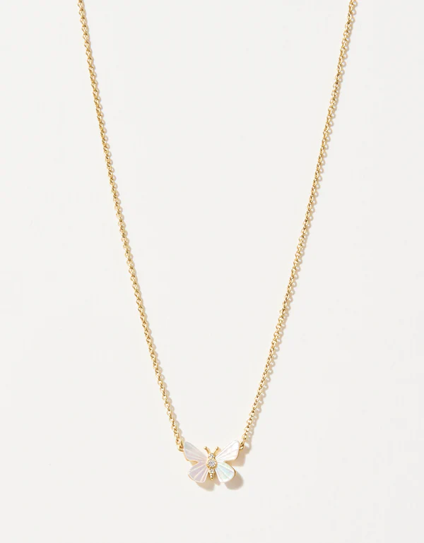 Sea La Vie Necklace Transformation/Mother-of-Pearl Monarch in Gold Spartina-Lemons and Limes Boutique