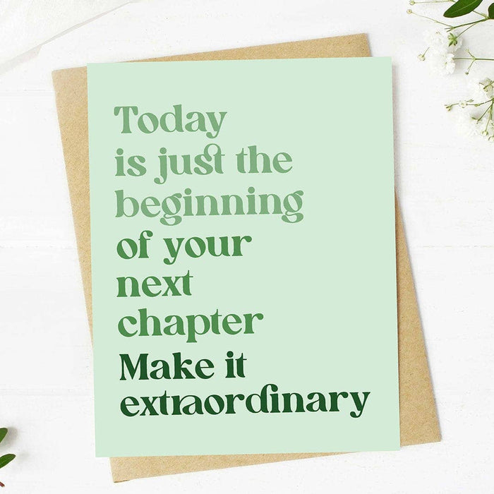 "Today is just the beginning" Inspirational Graduation Card-Lemons and Limes Boutique