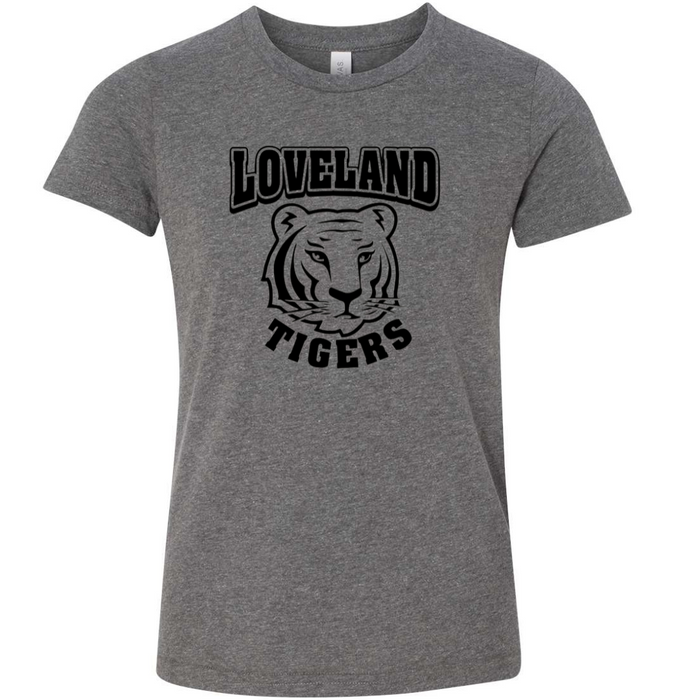 Loveland Tiger School Logo TShirt- Adult and Youth--Lemons and Limes Boutique