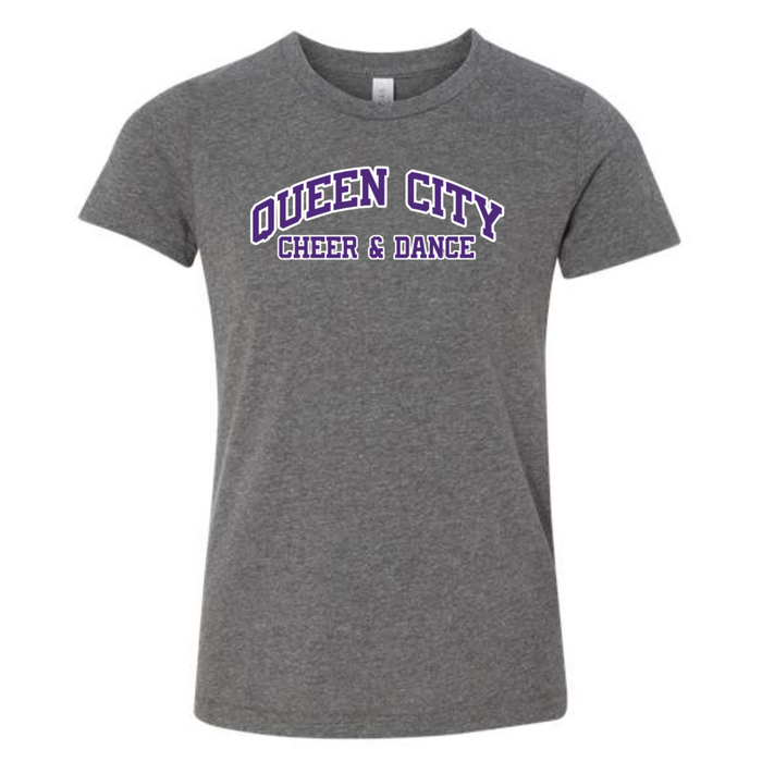 Queen City Cheer and Dance Short Sleeve Tee: Toddler, Youth and Adult-Lemons and Limes Boutique