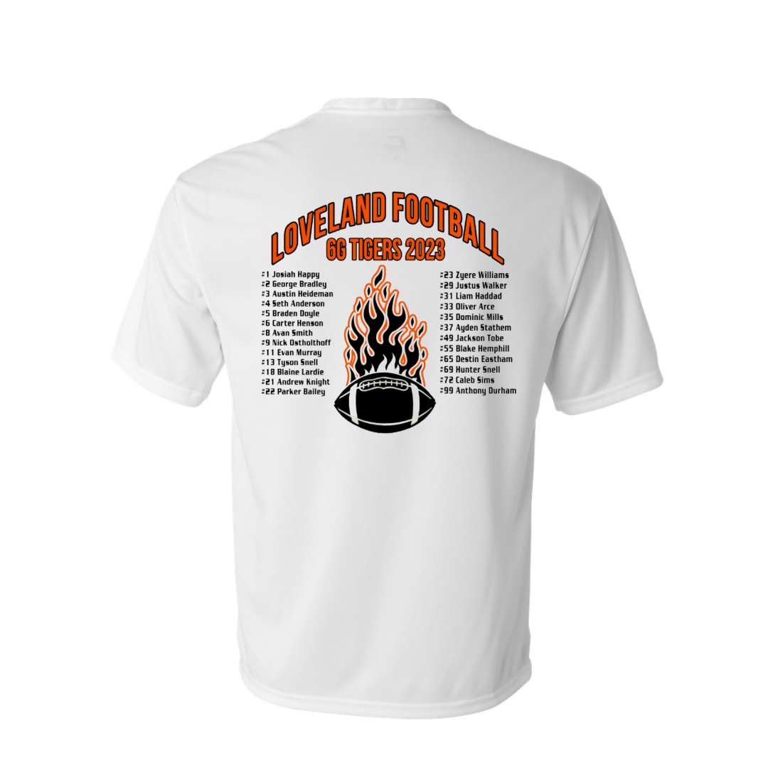  Football, tigers, shirt, paw, mom, school spirit, t