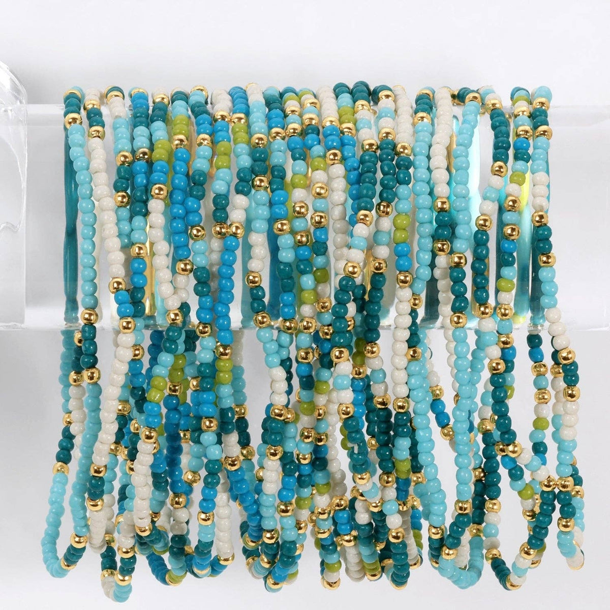 Stretch Seed Bead Bracelets in Assorted Colors