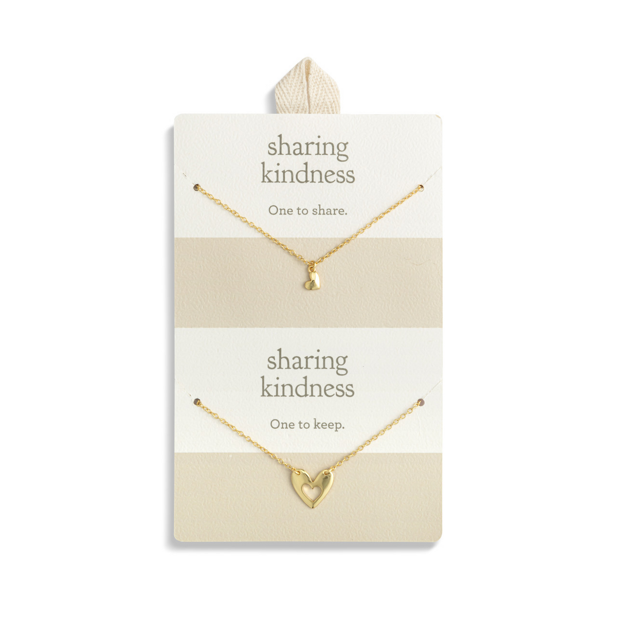Sharing Kindness Necklace in Gold Hearts-Lemons and Limes Boutique