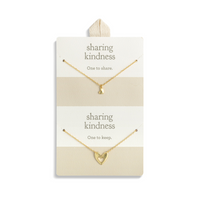 Sharing Kindness Necklace in Gold Hearts-Lemons and Limes Boutique