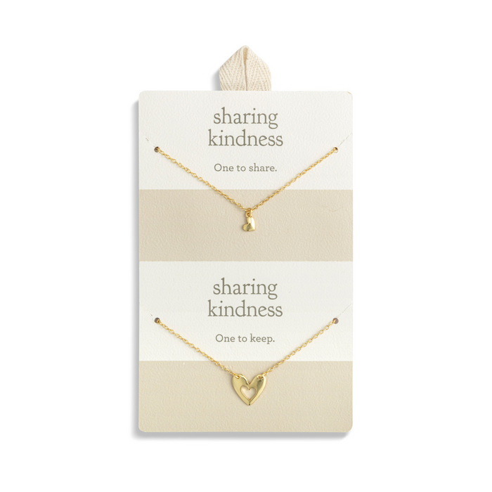 Sharing Kindness Necklace in Gold Hearts-Lemons and Limes Boutique