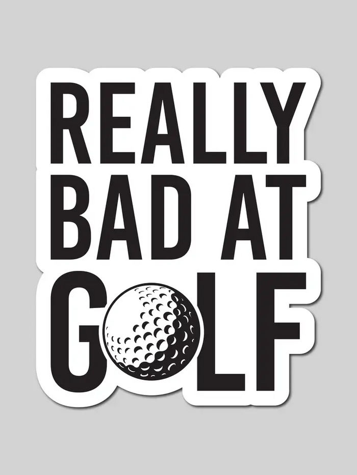 Really Bad at Golf Sticker--Lemons and Limes Boutique