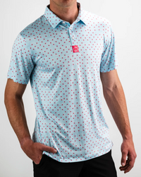 Palm Sunday Shirt in Blue by Pins and Aces-Lemons and Limes Boutique