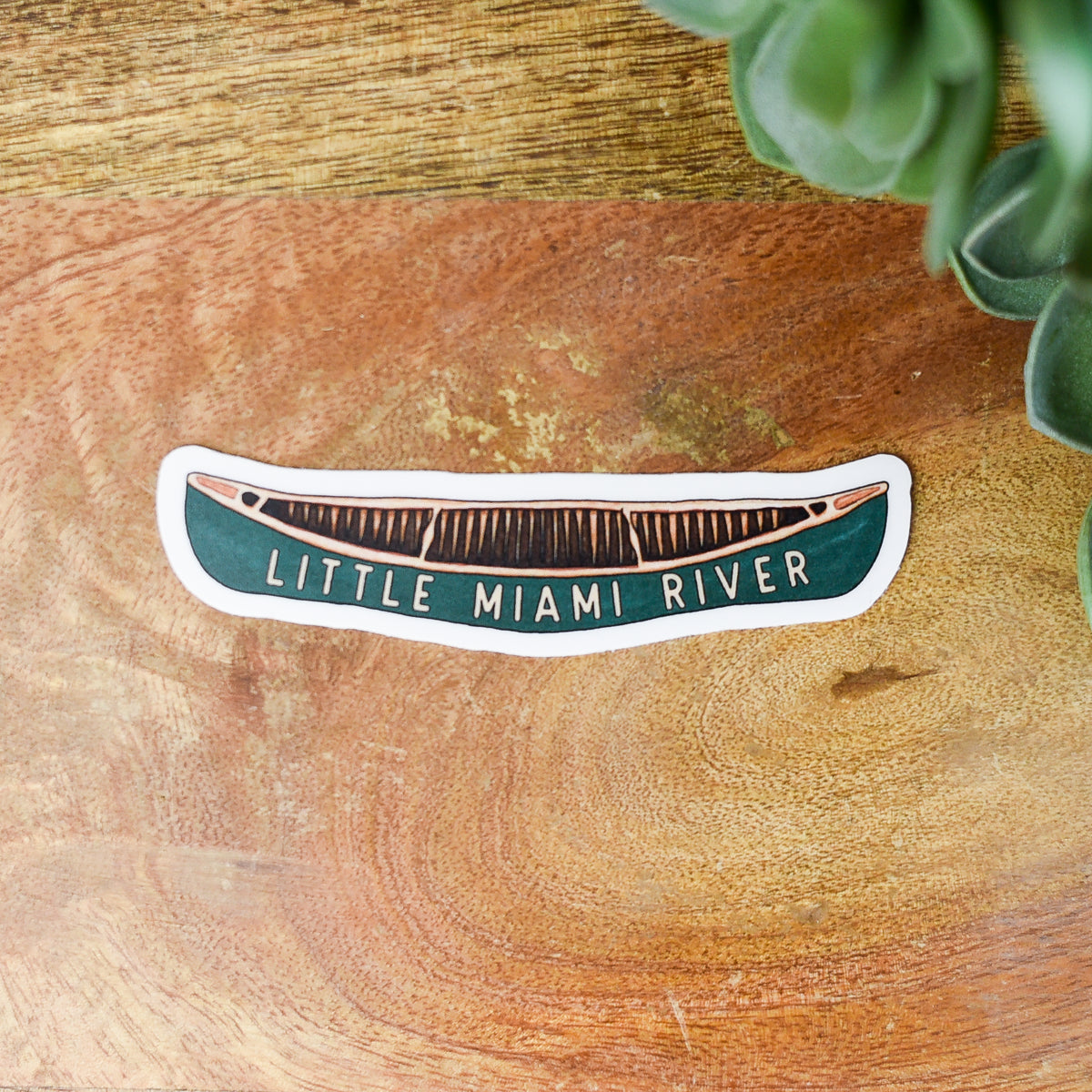 Canoe 3 Inch Art Sticker--Lemons and Limes Boutique