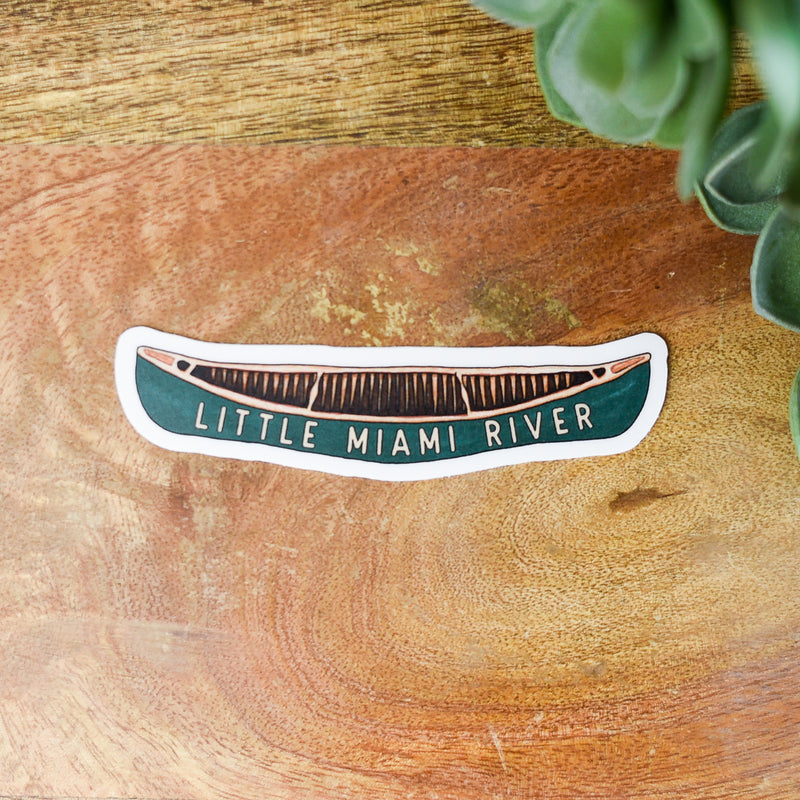 Canoe 3 Inch Art Sticker--Lemons and Limes Boutique