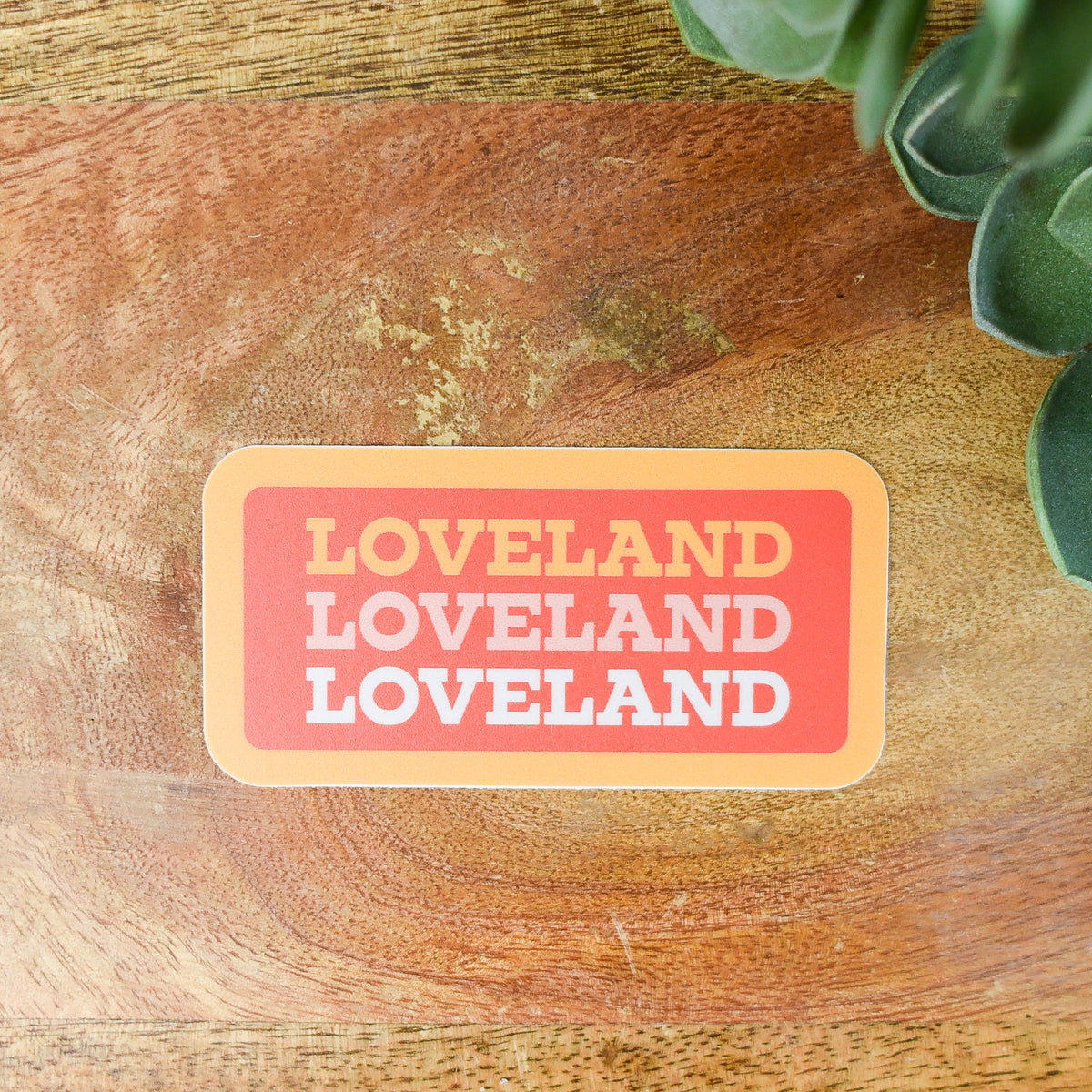 Loveland 3 Inch Sticker--Lemons and Limes Boutique