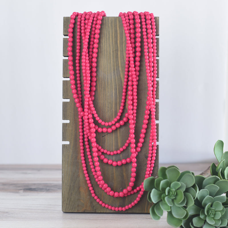 Glory Multi Strand Beaded Statement Necklaces-Necklace-Lemons and Limes Boutique