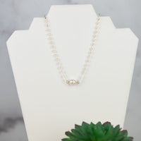 Mara Beaded and Fresh Water Pearl Pendant Necklace-Necklace-Lemons and Limes Boutique
