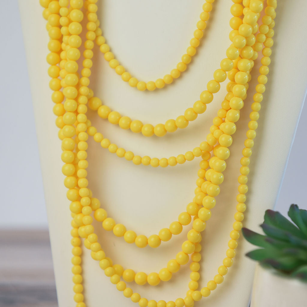 Glory Multi Strand Beaded Statement Necklaces-Necklace-Lemons and Limes Boutique