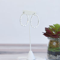 Dee Dee Hammered Hoop Earrings--Lemons and Limes Boutique