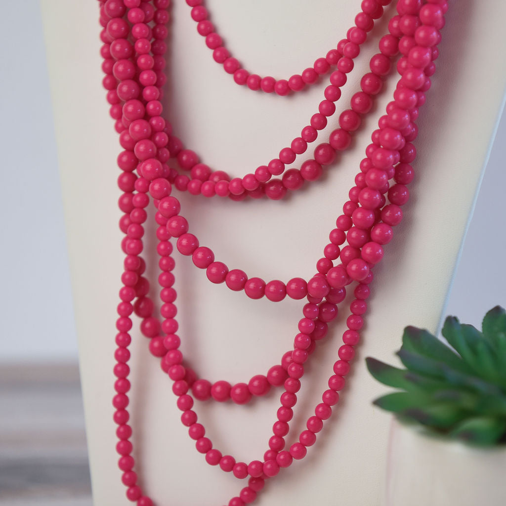 Glory Multi Strand Beaded Statement Necklaces-Necklace-Lemons and Limes Boutique