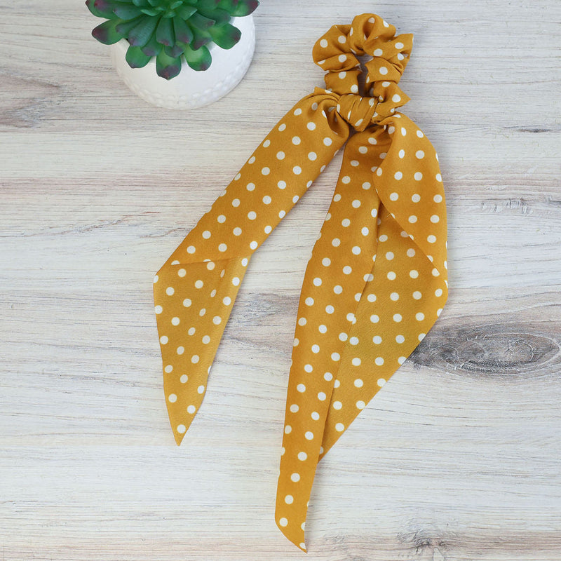 Polka Dot Hair Scarf-Hair Scarf-Harvest-Lemons and Limes Boutique