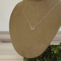 Honeycomb Pendant Necklace-Rose Gold-Lemons and Limes Boutique