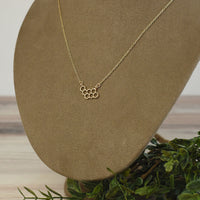 Honeycomb Pendant Necklace-Gold-Lemons and Limes Boutique