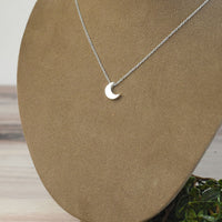 Moon Pendant Necklace-Silver-Lemons and Limes Boutique