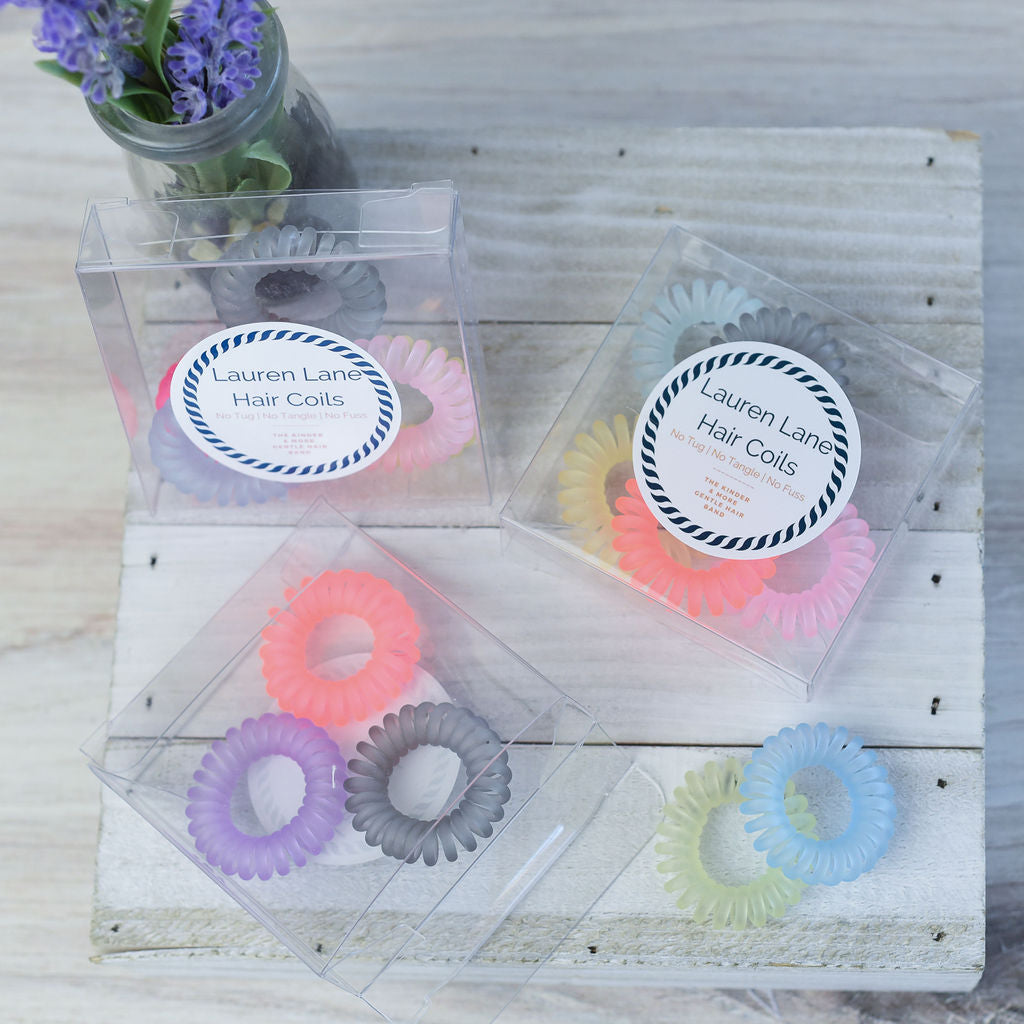 Medium Lauren Lane Hair Coil Set in Cabana-Lemons and Limes Boutique