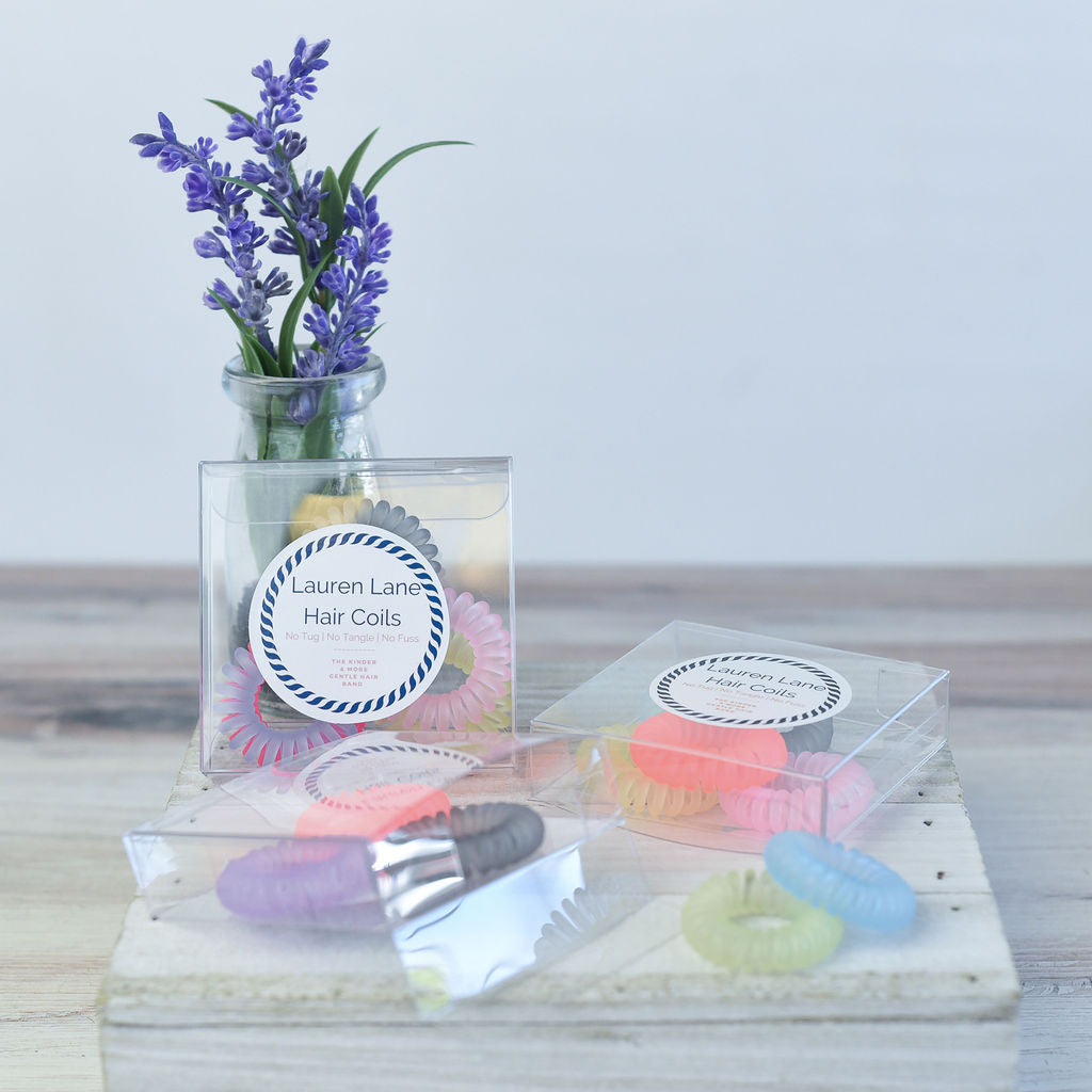 Medium Lauren Lane Hair Coil Set in Cabana-Lemons and Limes Boutique