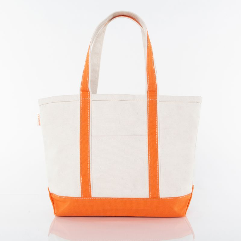 Medium Canvas Tote- Orange