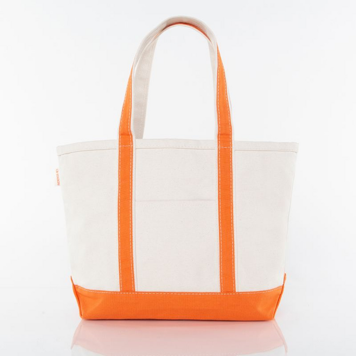 Medium Canvas Tote- Orange