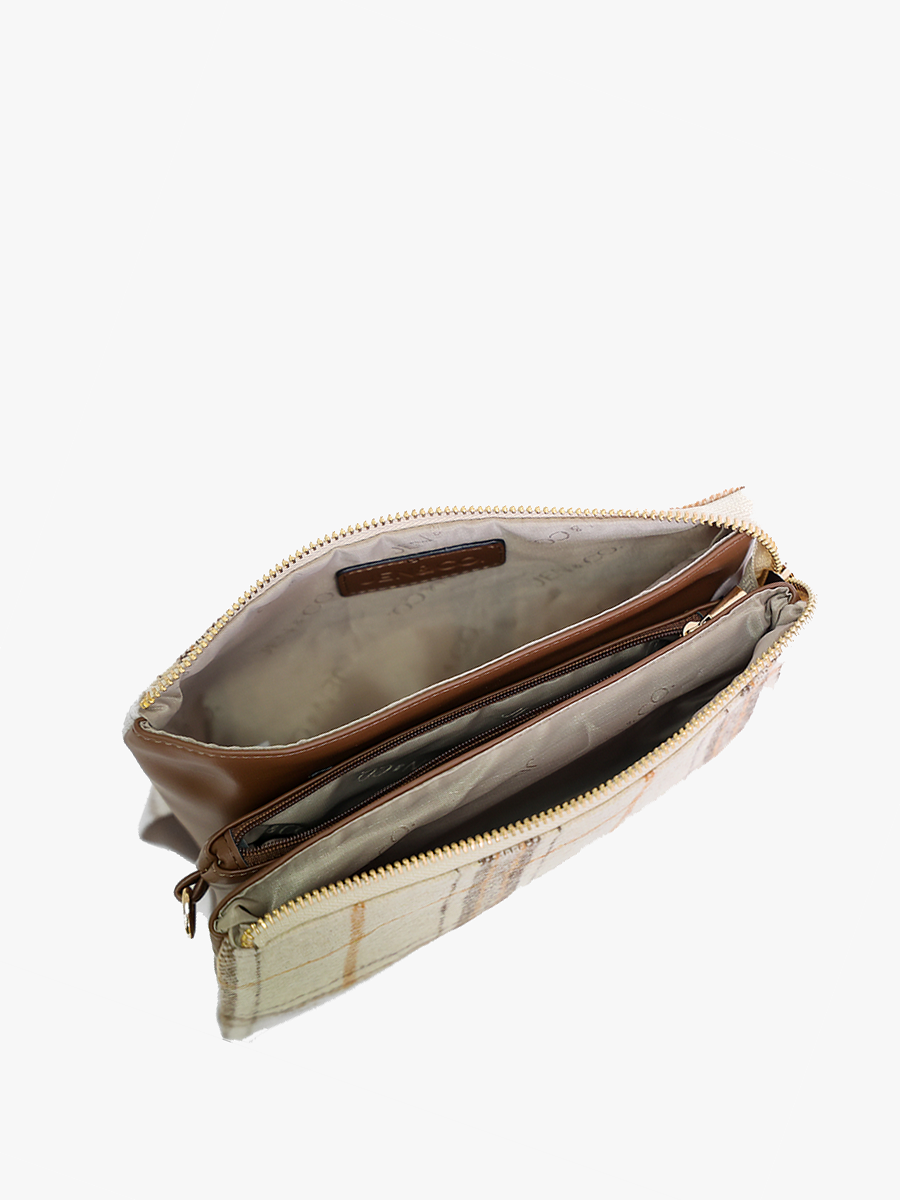 Riley Monogrammable 3 Compartment Crossbody/Wristlet in Black-Lemons and Limes Boutique