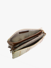 Riley Monogrammable 3 Compartment Crossbody/Wristlet in Black-Lemons and Limes Boutique