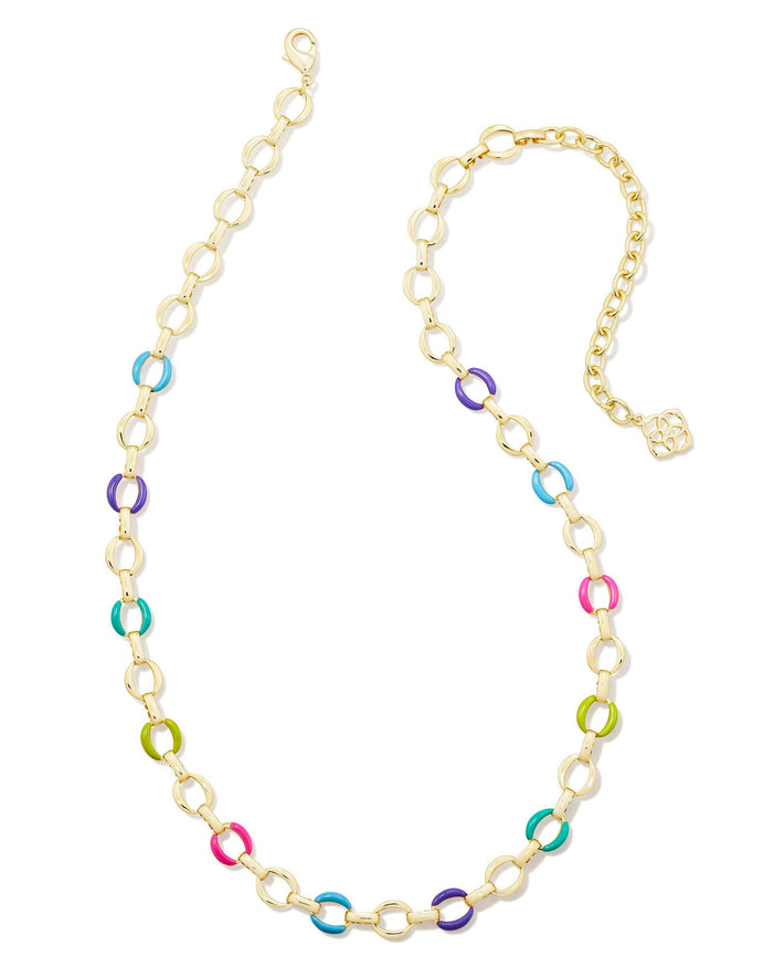 Kelsey Chain Necklace in Gold Multi Mix by Kendra Scott-Lemons and Limes Boutique
