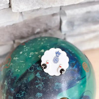 Bowling Enamel Stud Earrings-Lemons and Limes Boutique