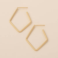 Orion Diamond Hoop in Gold Vermeil-Lemons and Limes Boutique