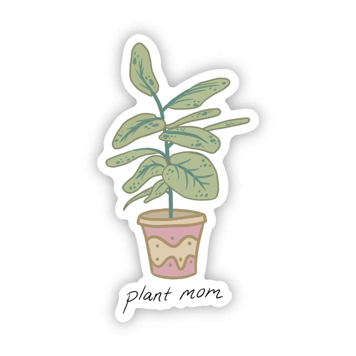 Plant Mom Potted Plant Sticker-Lemons and Limes Boutique